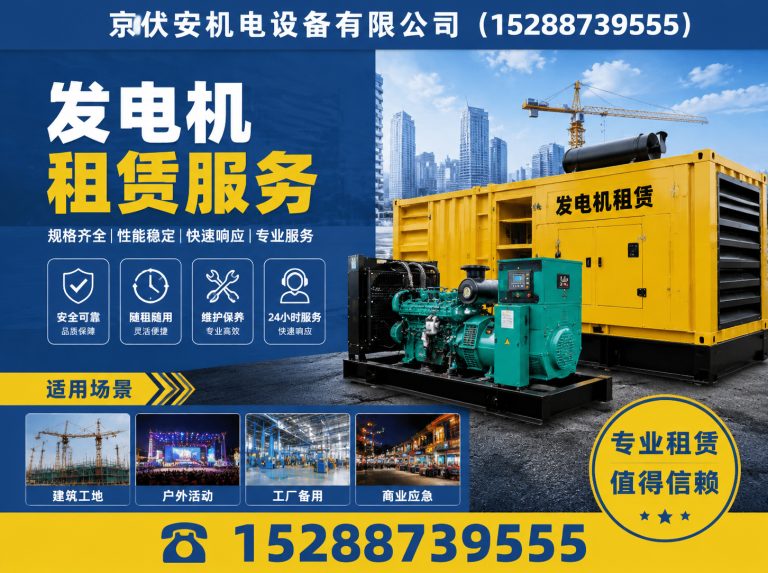 宁波柴油发电机组出租展示图